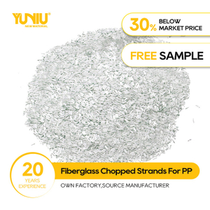 High performance Free Sample 10-13um fiberglass chopped strands with PP/PA/PBT Compatible Resin