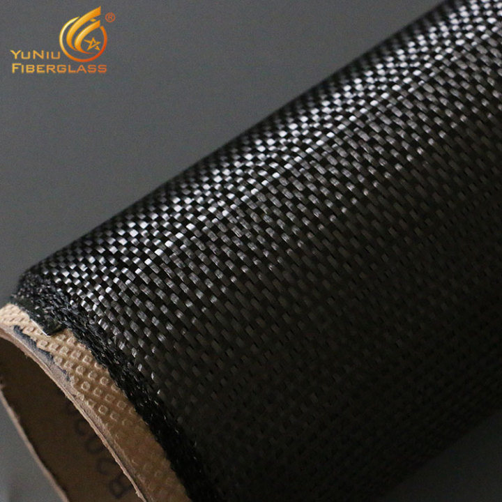 Factory direct sale durable black carbon fiber fabric 