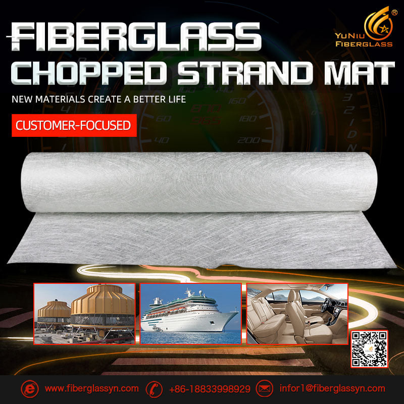 Made in China 225/300/400/600/900 e-glass chopped strand mat for boats production