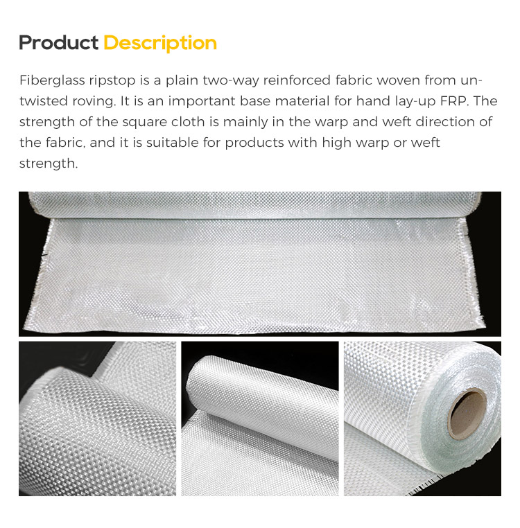 Yuniu 200g/400g/600g/800g Fiberglass Woven Fabric for cooling tower ...