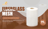 Fiberglass mesh Best price 50gsm Alkali Resistant Glass Fiber Mesh Used for Plastic and Bitumen