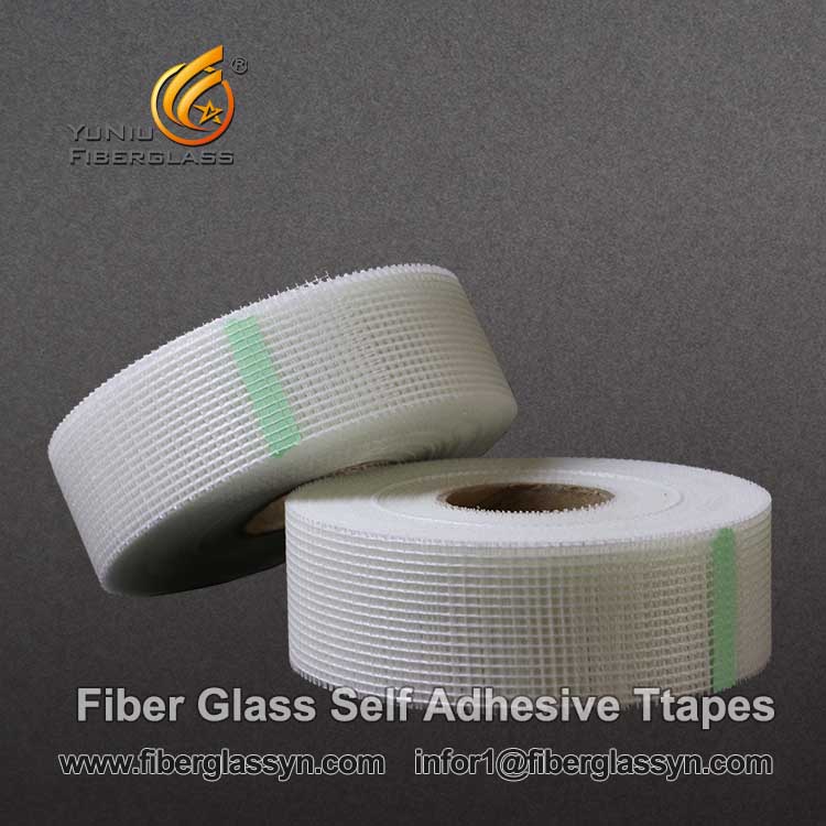 Plasterboard Joint Use Fiberglass Self Adhesive Tape 6-13%.light transmittance reaches
